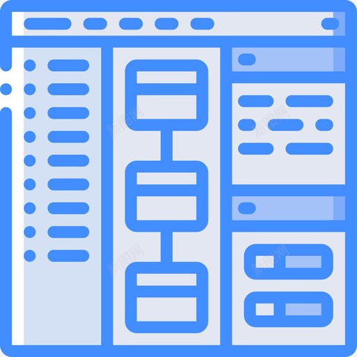 浏览器web开发8蓝色图标svg_新图网 https://ixintu.com web开发8 浏览器 蓝色