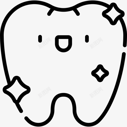 牙齿24号医院直线型图标svg_新图网 https://ixintu.com 24号医院 牙齿 直线型