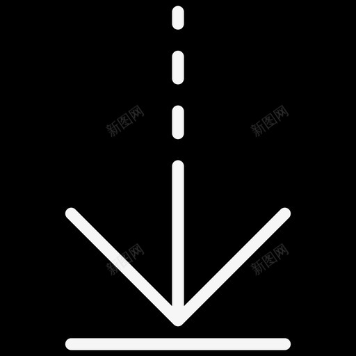 向下方向2实心图标svg_新图网 https://ixintu.com 向下 实心 方向2