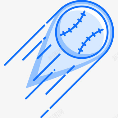 棒球运动器材7蓝色图标图标