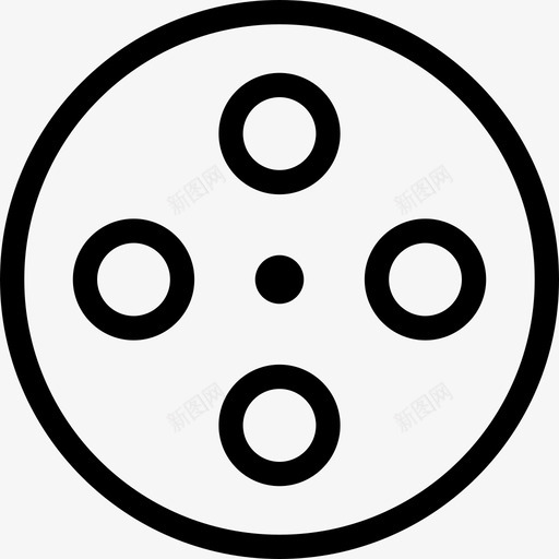 胶片卷盘视频23线性图标svg_新图网 https://ixintu.com 线性 胶片卷盘 视频23