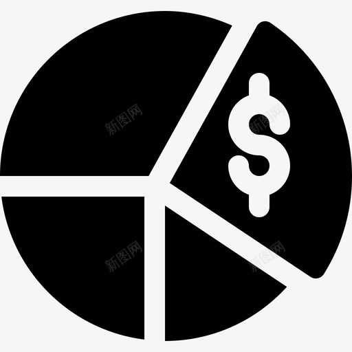 饼图学院5已填充图标svg_新图网 https://ixintu.com 学院5 已填充 饼图