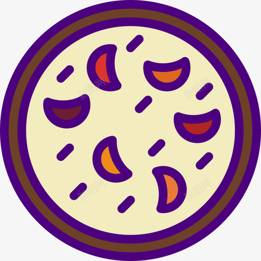 披萨食品78线性颜色图标svg_新图网 https://ixintu.com 披萨 线性颜色 食品78