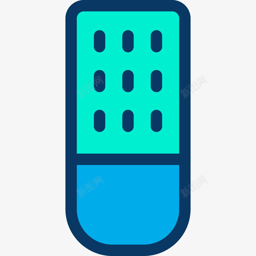 遥控器杂项32线性颜色图标svg_新图网 https://ixintu.com 杂项32 线性颜色 遥控器
