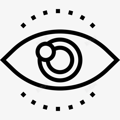 眼项目管理4直线型图标svg_新图网 https://ixintu.com 直线型 眼 项目管理4