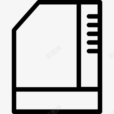 Sd卡数据库4线性图标图标