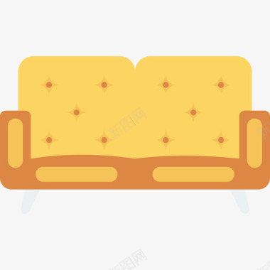 沙发购物和电子商务公寓图标图标