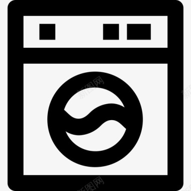 洗衣机洗衣房12直列式图标图标