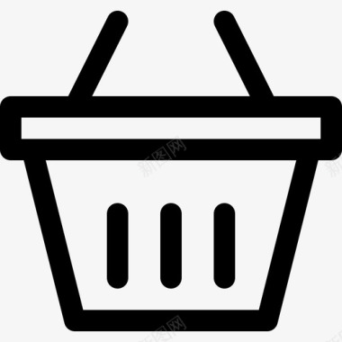 购物篮购物56线性图标图标