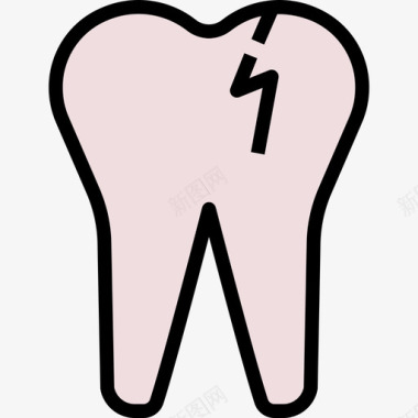 断牙保健7线色图标图标