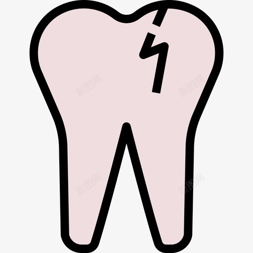 断牙保健7线色图标svg_新图网 https://ixintu.com 保健7 断牙 线色