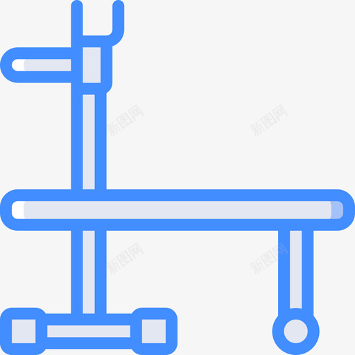 长椅健身器材14蓝色图标svg_新图网 https://ixintu.com 健身器材14 蓝色 长椅
