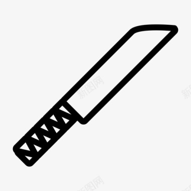 刀杀厨房用具图标图标