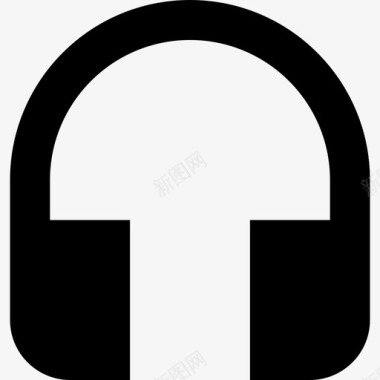 耳机硬件3单色图标图标