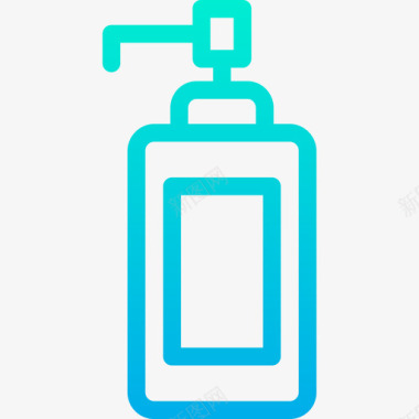 香皂美容和水疗梯度图标图标