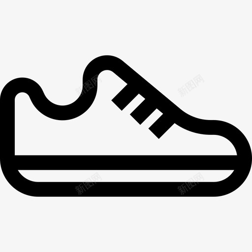 鞋活跃生活方式3直线型图标svg_新图网 https://ixintu.com 活跃生活方式3 直线型 鞋