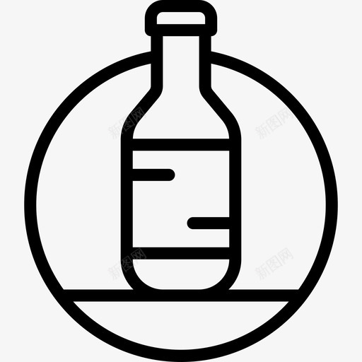 瓶子节日5直系图标svg_新图网 https://ixintu.com 瓶子 直系 节日5