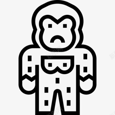 大猩猩幻想角色4直系图标图标