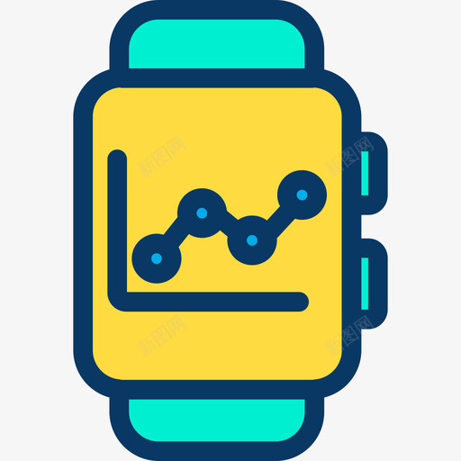 智能手表分析3线性颜色图标svg_新图网 https://ixintu.com 分析3 智能手表 线性颜色
