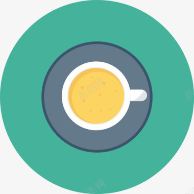 咖啡网页开发ul平面圆形圆形图标图标