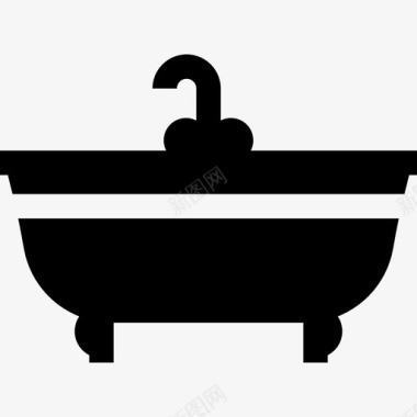 浴缸复古装饰9填充图标图标
