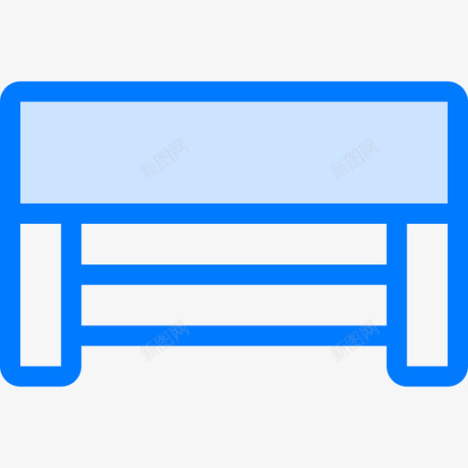 桌子客厅蓝色图标svg_新图网 https://ixintu.com 客厅 桌子 蓝色