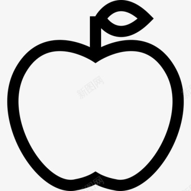 苹果晨练10直线型图标图标