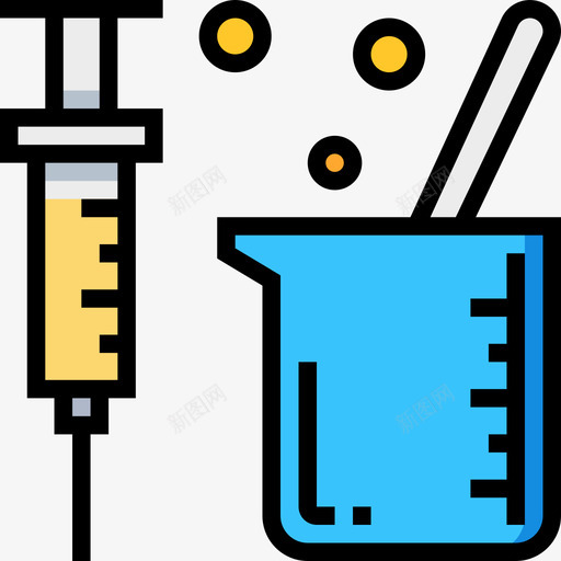 注射器生化4线性颜色图标svg_新图网 https://ixintu.com 注射器 生化4 线性颜色