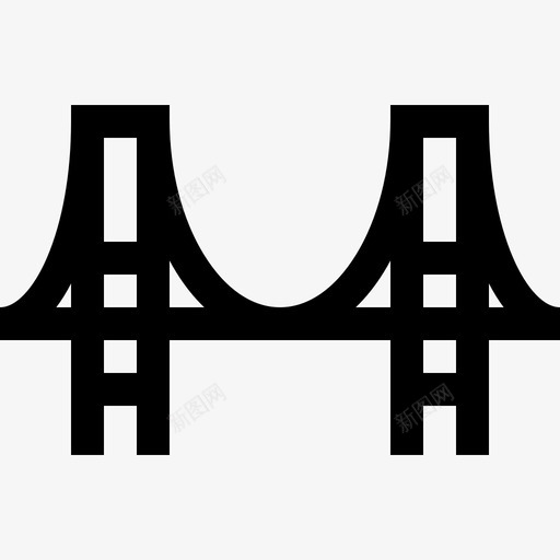 文森特托马斯桥纪念碑17直线图标svg_新图网 https://ixintu.com 文森特托马斯桥 直线 纪念碑17