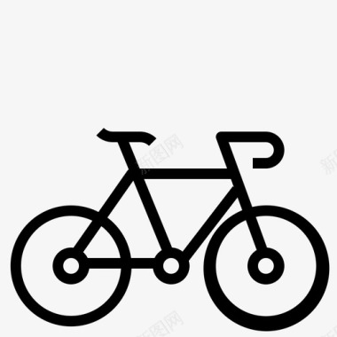 自行车城自行车交通图标图标