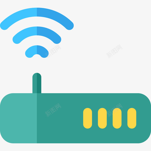 Wifi物联网13扁平图标svg_新图网 https://ixintu.com Wifi 扁平 物联网13