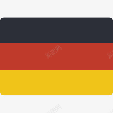 德国国旗15平坦图标图标
