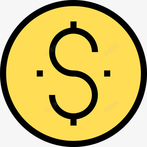 美元箭头和用户界面线颜色图标svg_新图网 https://ixintu.com 箭头和用户界面 线颜色 美元