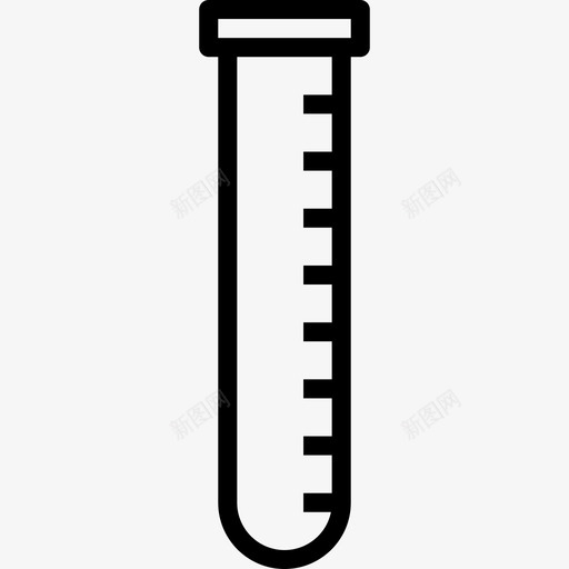 试管38号文具线性图标svg_新图网 https://ixintu.com 38号文具 线性 试管