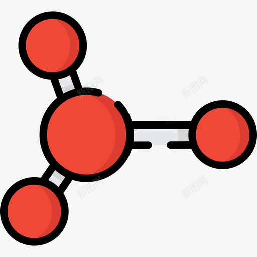 分子教育106线颜色图标svg_新图网 https://ixintu.com 分子 教育106 线颜色