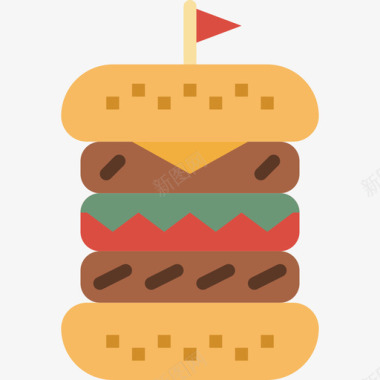 汉堡食物94平的图标图标