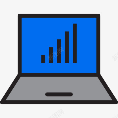 笔记本电脑通讯网络线颜色图标图标