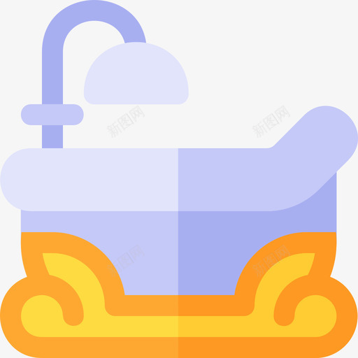 浴缸复古装饰13扁平图标svg_新图网 https://ixintu.com 复古装饰13 扁平 浴缸
