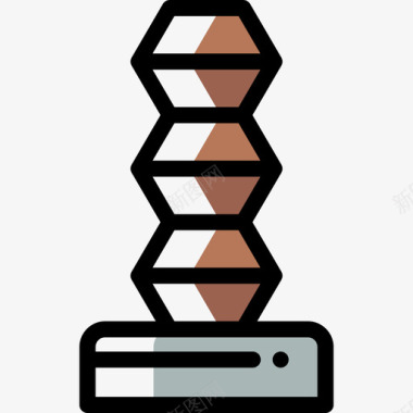 雕塑博物馆35颜色省略图标图标