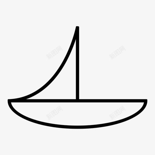 船邮轮帆船图标svg_新图网 https://ixintu.com 和开发材料设计图标 帆船 旅游 用户界面 网页设计 航运 船 邮轮