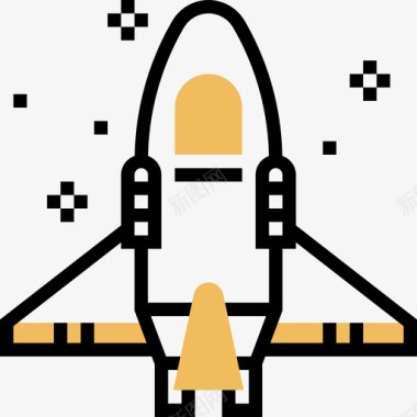 宇宙飞船航天技术3黄影图标图标