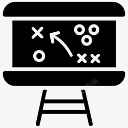 战略板战术板战略美式足球符号图标高清图片