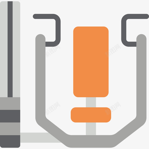 重量健身器材15扁平图标svg_新图网 https://ixintu.com 健身器材15 扁平 重量