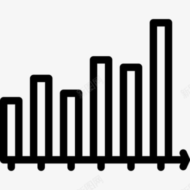 图表金融51线性图标图标