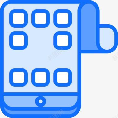 智能手机未来3蓝色图标图标