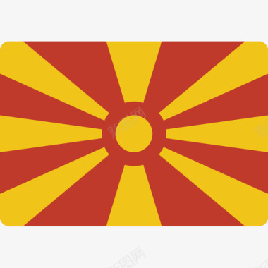 马其顿共和国国旗15平坦图标图标