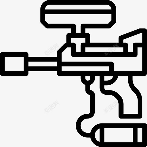 彩弹运动装备10直线型图标svg_新图网 https://ixintu.com 彩弹 直线型 运动装备10