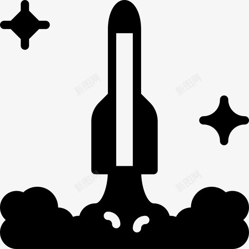 火箭太空67固体图标svg_新图网 https://ixintu.com 固体 太空67 火箭