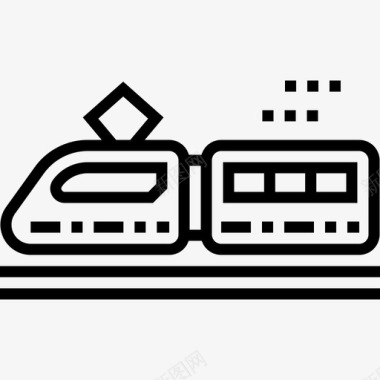 火车公共交通2直线图标图标