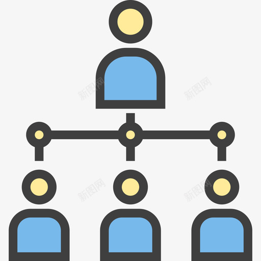层级结构营销23线性色彩图标svg_新图网 https://ixintu.com 层级结构 线性色彩 营销23